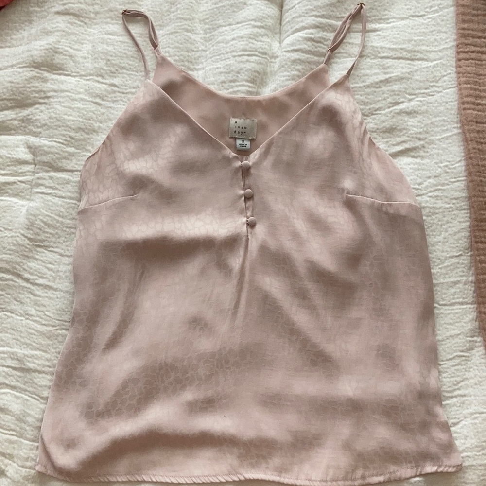 A New Day Pink Satin Cami